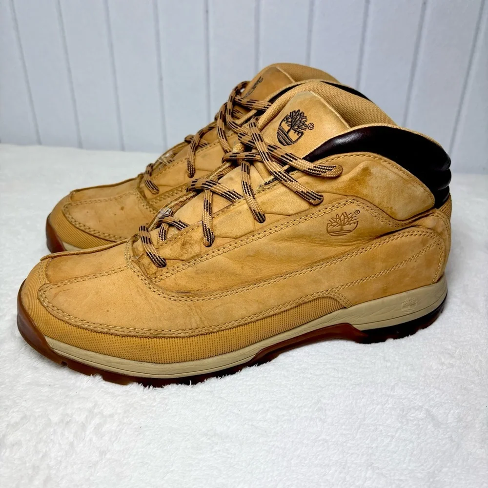 Timberland‎ Euro Dub Men's Tan Leather Boots Size 10M